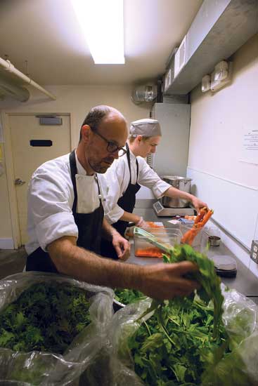 Rick uses locally produced vegetables, dairy, wheat and meat to top his pizzas.